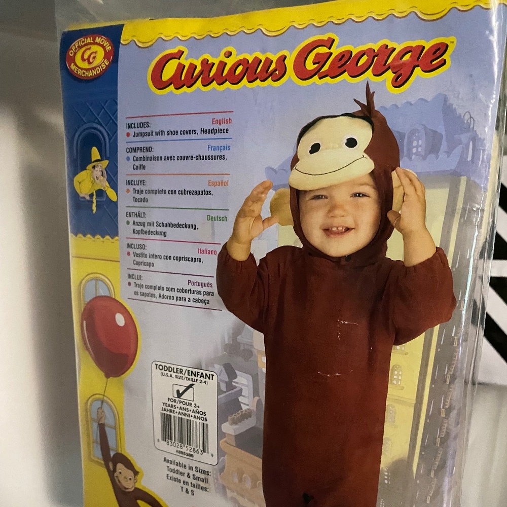 Curious George Costume 2T